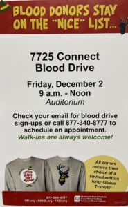 December blood drive 7725 connect